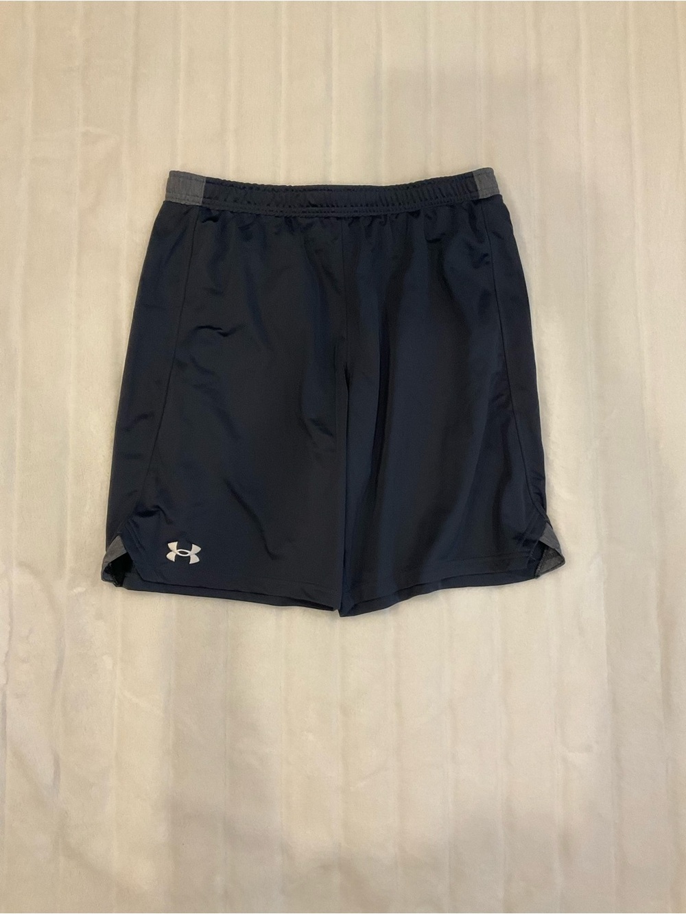 LG Men’s Black Athletic Running Shorts with Gray Waistband